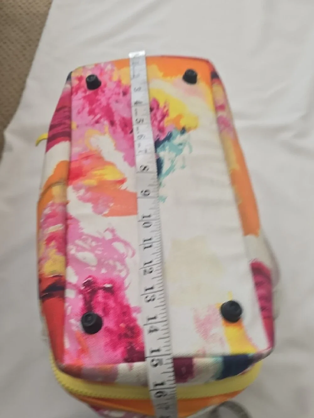 kate spade Multicolor Brushstroke Cosmetic Bag‎ with Cream Handles